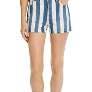 Forever 21 size 16 Denim striped shorts.